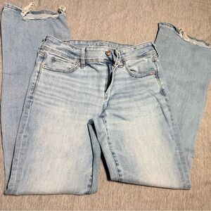 American Eagle Outfitters Sky Blue Straight Leg Jeans